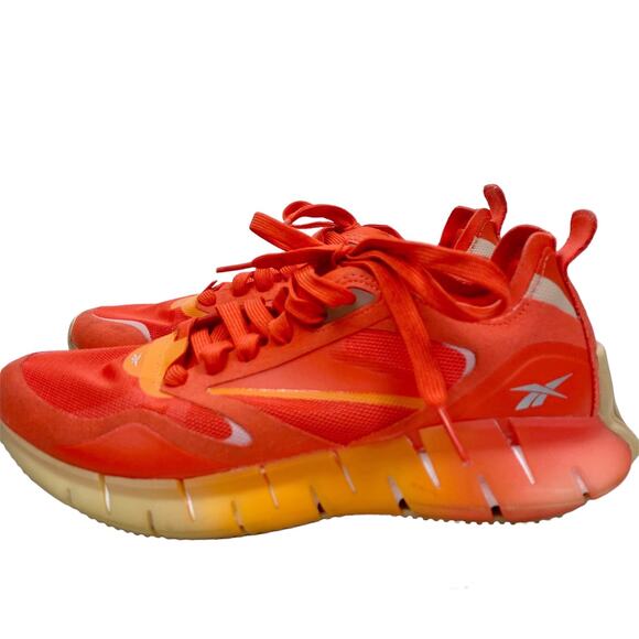 Reebok ZIG Kinetica Sneakers Horizon Orange Running Athletic Shoes Womens 8M - Picture 4 of 11